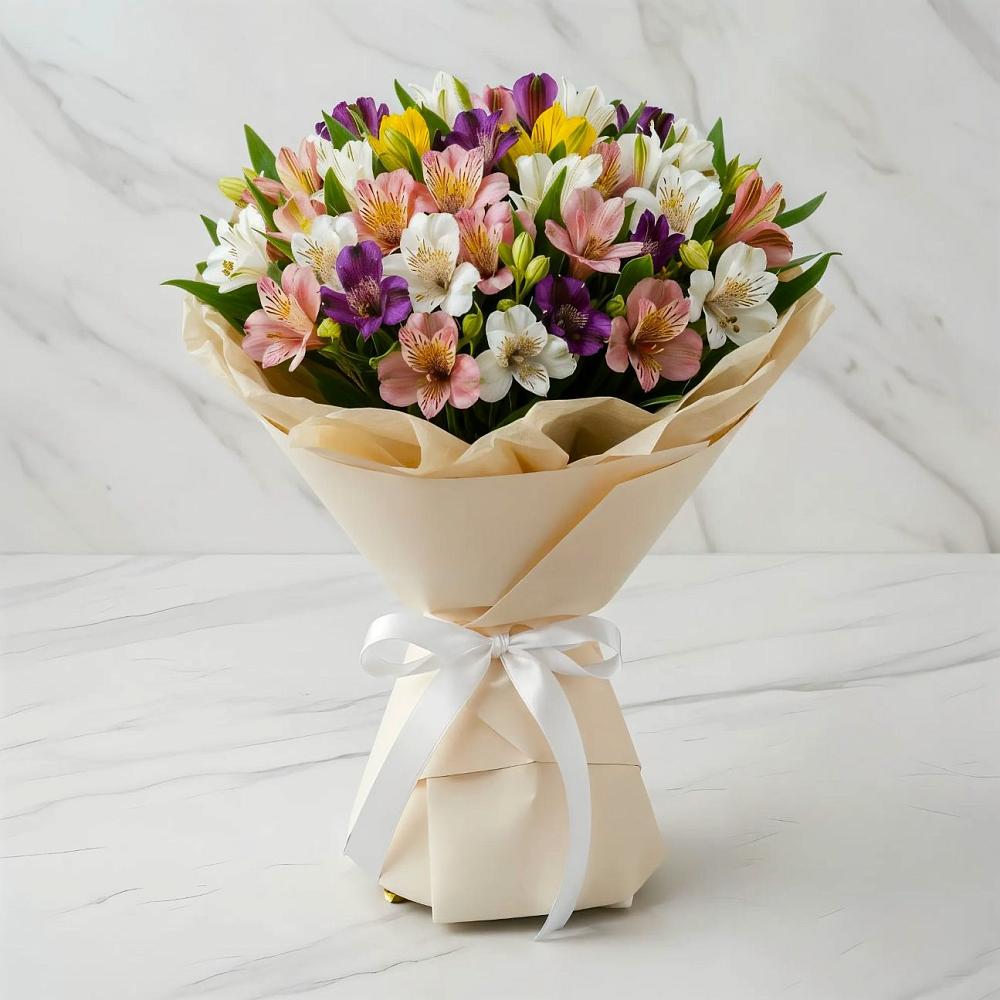 Букет цветов из: Альстромерии в Растуново