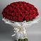 Букет 101 Красная роза Блэк Мэджик в Растуново