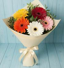 Букет цветов из:  Герберы в Растуново