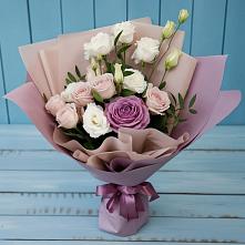 Букет цветов из:  Розы и Лизиантусы в Растуново