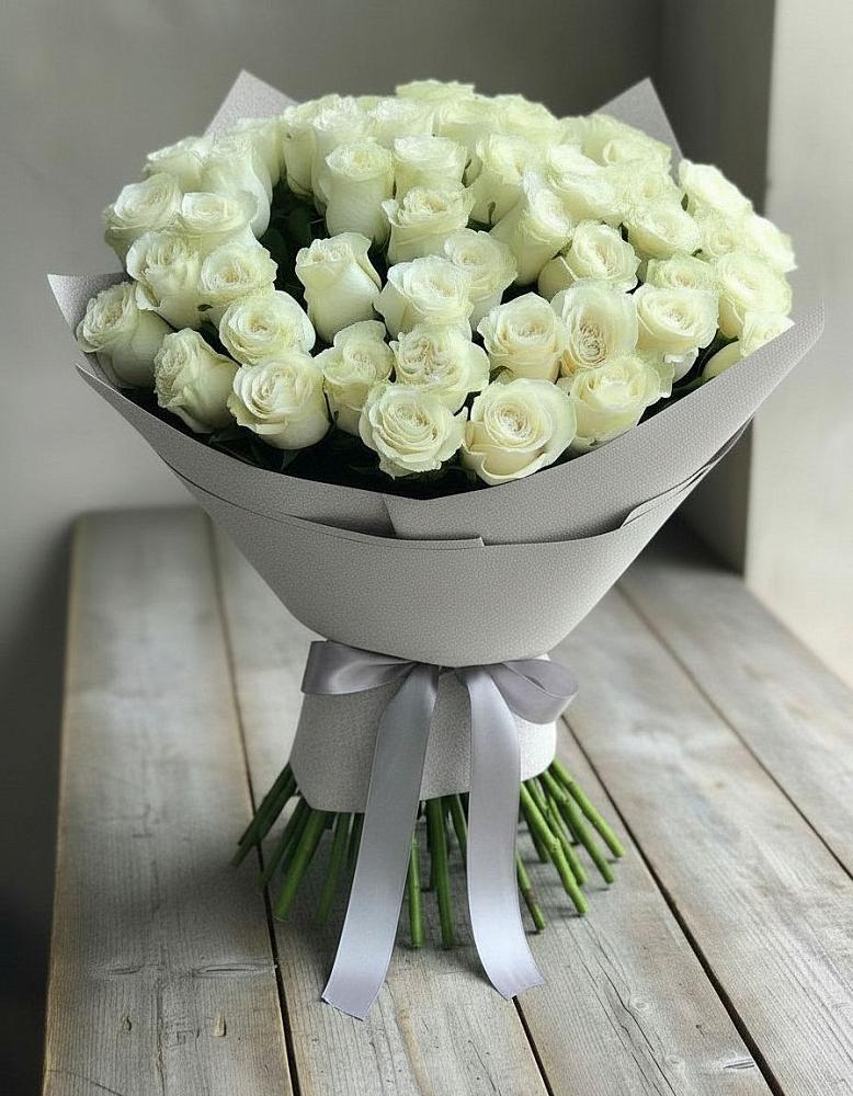 Букет 35 Белых роз в Растуново