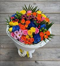 Букет цветов из:  Розы и Хризантемы #REPLACE_PRED# Растуново