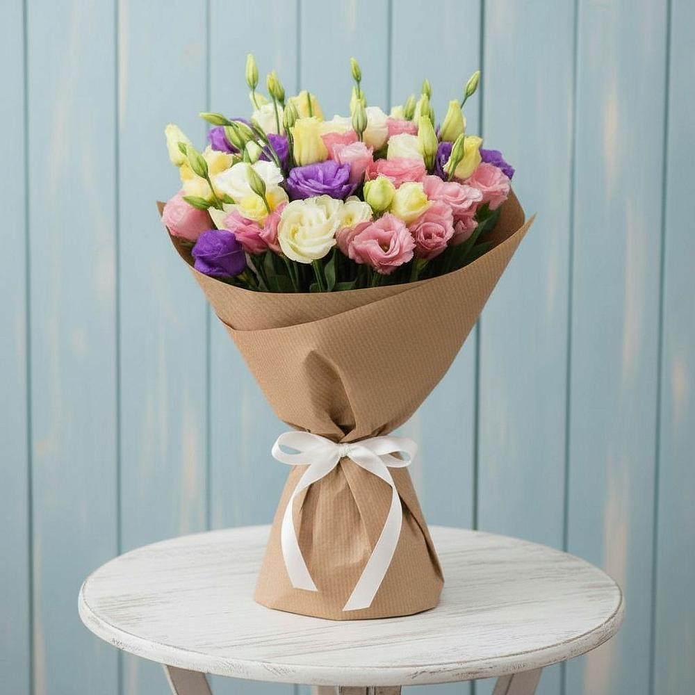 Букет цветов из: Лизиантусы в Растуново