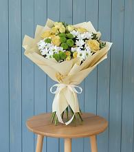 Букет цветов из:  Хризантемы и Розы в Растуново