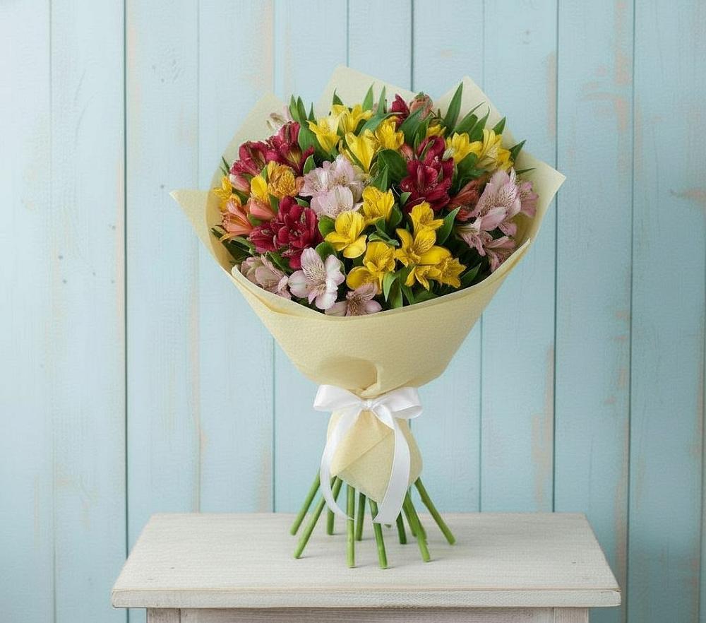 Букет цветов из: Альстромерии в Растуново