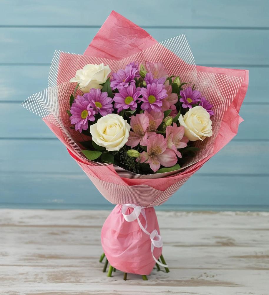 Букет цветов из: Герберы в Растуново