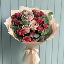 Букет цветов из:  Гвоздики и Розы в Растуново