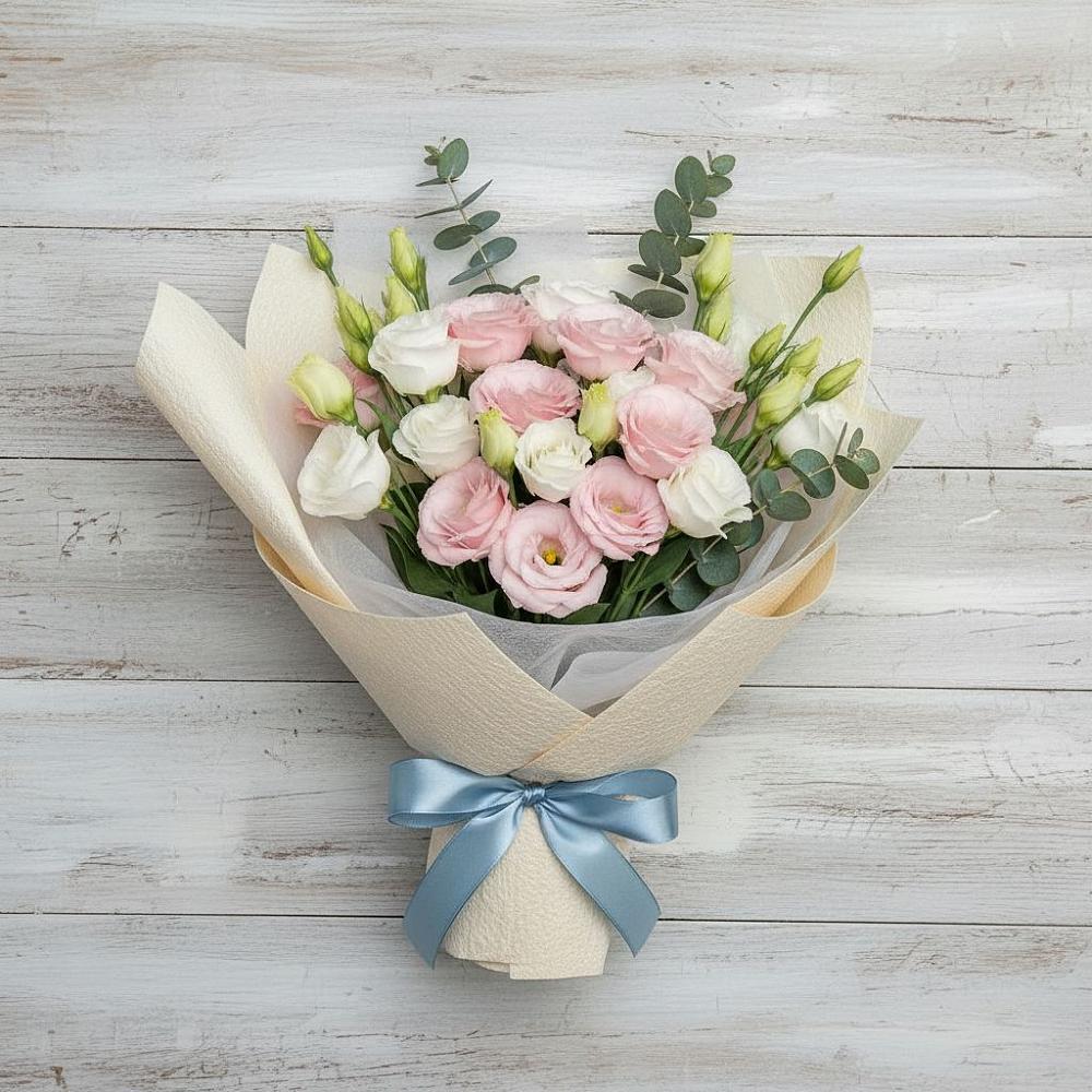 Букет цветов из: Лизиантусы в Растуново